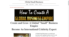 Desktop Screenshot of globalsmallbusiness.org