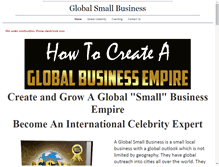 Tablet Screenshot of globalsmallbusiness.org